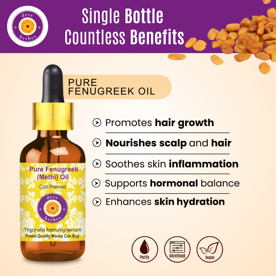 Pure Fenugreek (Methi) Carrier Oil 