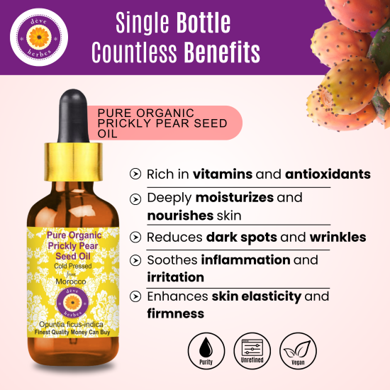 Pure Organic Prickly Pear Seed Oil