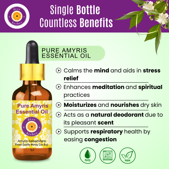 Pure Amyris Essential Oil 