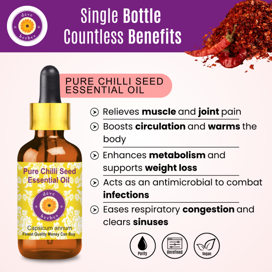 Pure Chilli Seed Essential Oil 