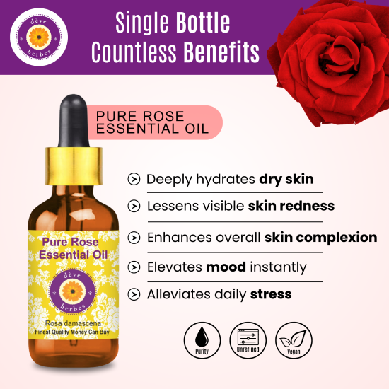 Pure Rose Essential Oil 