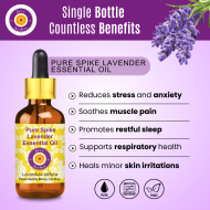 Pure Spike Lavender Essential Oil 