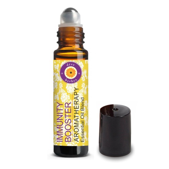 IMMUNITY BOOSTER - Aromatherapy Essential Oil Blend to Boost Physical & Mental Immunity with Spearmint, Thyme, Lemon, Clove, German Chamomile & Ylang Ylang Essential Oils