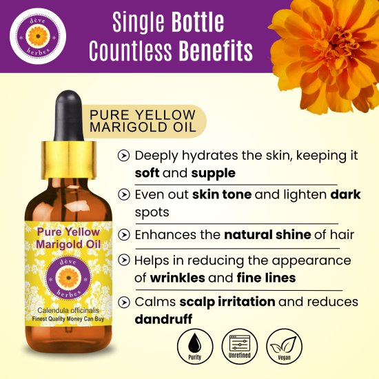 Pure Yellow Marigold Oil 