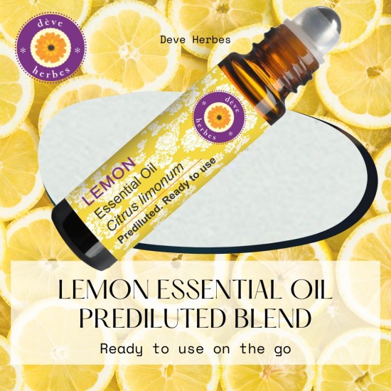 Lemon Essential Oil Pre Diluted Roll-on Blend