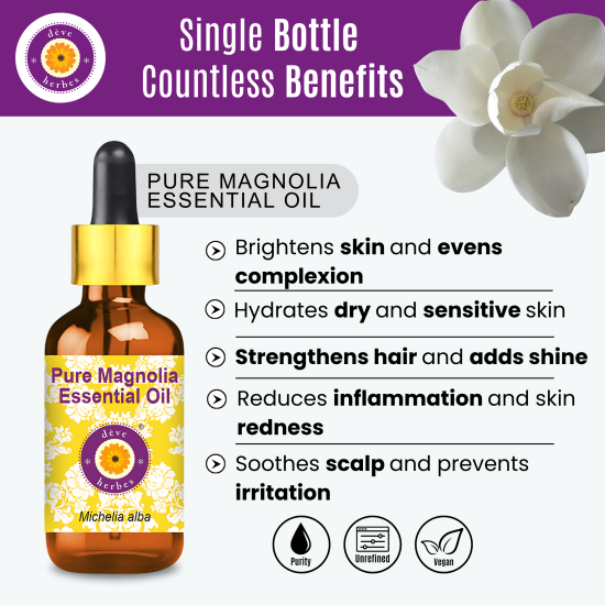 Pure Magnolia Essential Oil 